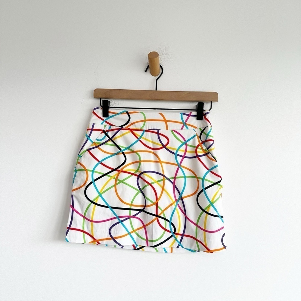 LOUDMOUTH LADIES Squiggle Print Golf  Skirt Shorts Size 0